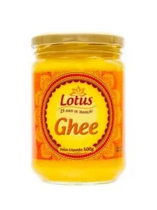 Manteiga Clarificada Lotus Ghee 500g Sem Lactose